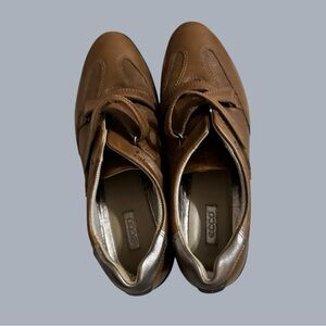 ECCO Women's Brown Leather Flats